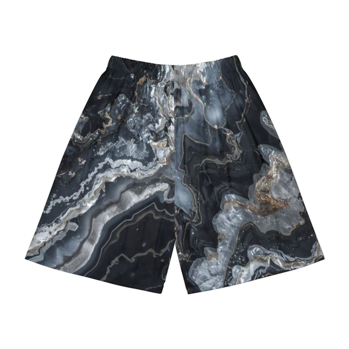 Black Marble Men's Workout Shorts