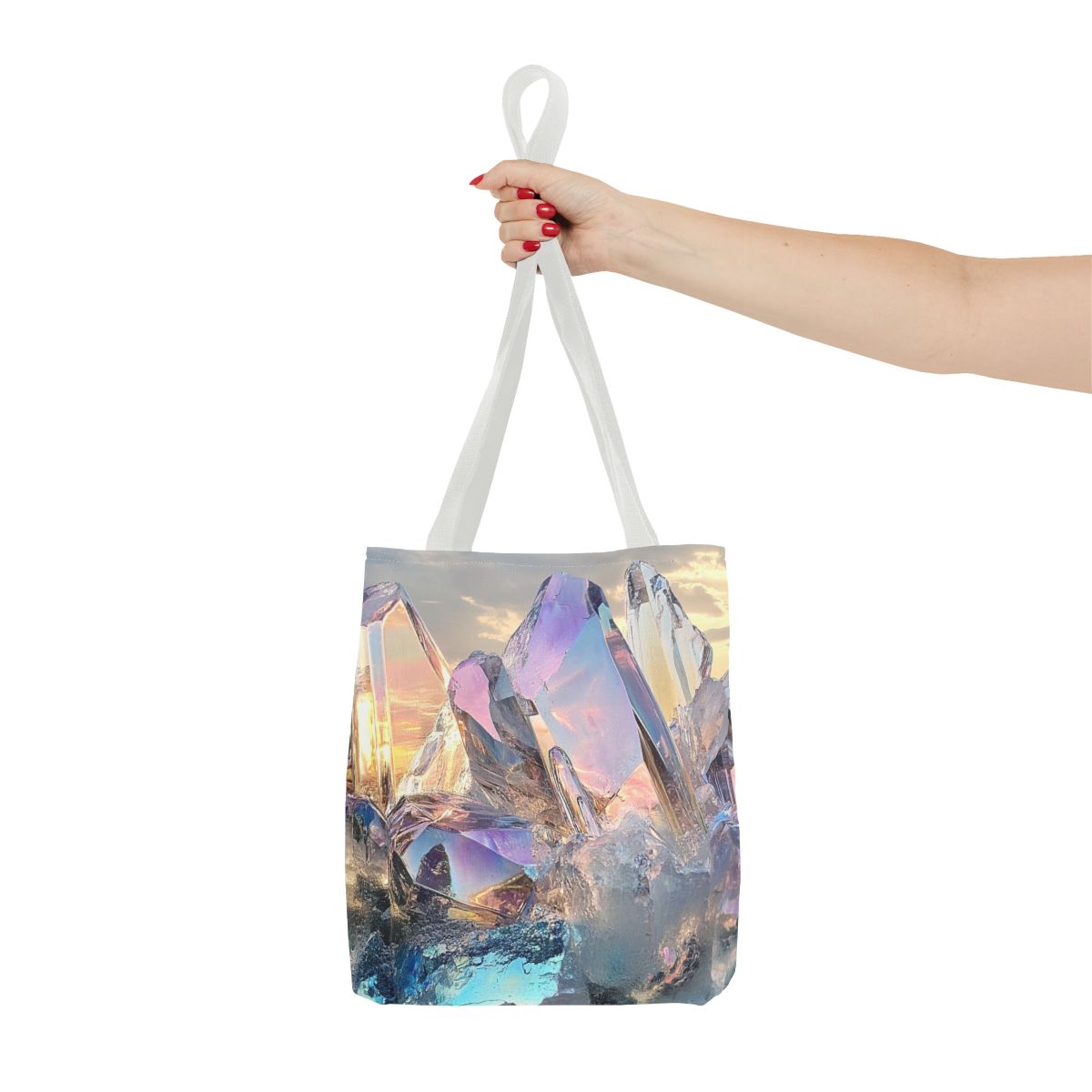 Vibrant Crystal Quartz Art Tote Bag