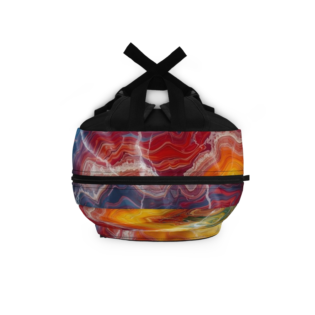 Artistic Colorful Marbled Backpack