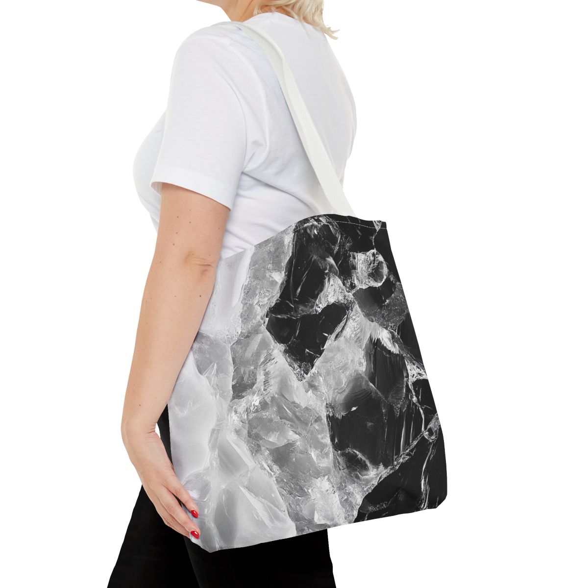 Black and White Crystal Gorgeous Art Tote Bag