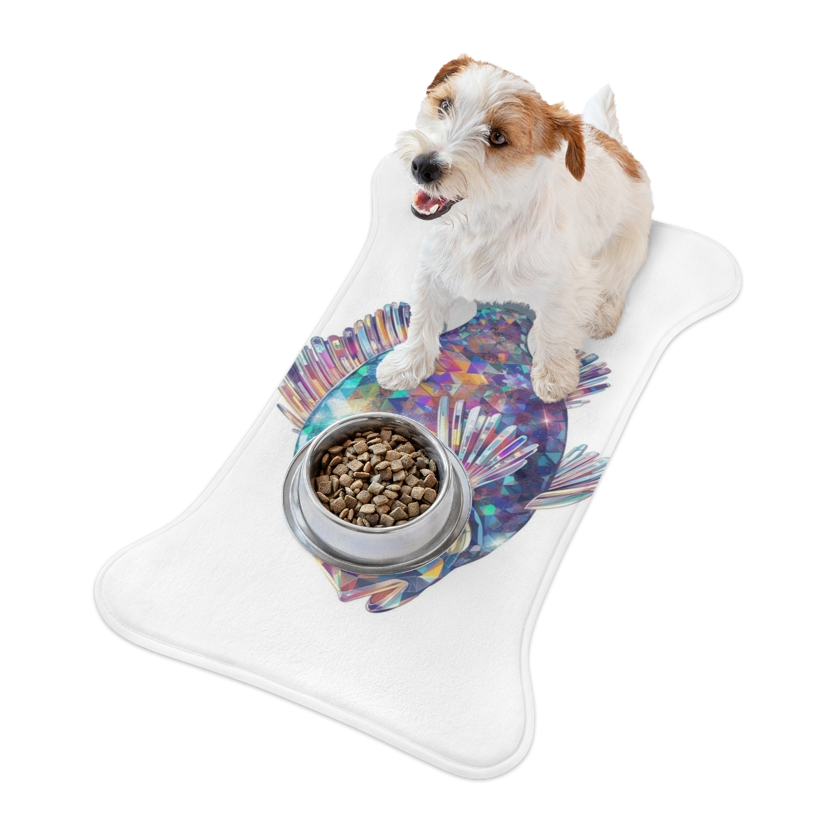Gorgeous Luminous Fish Pet Feeding Mat