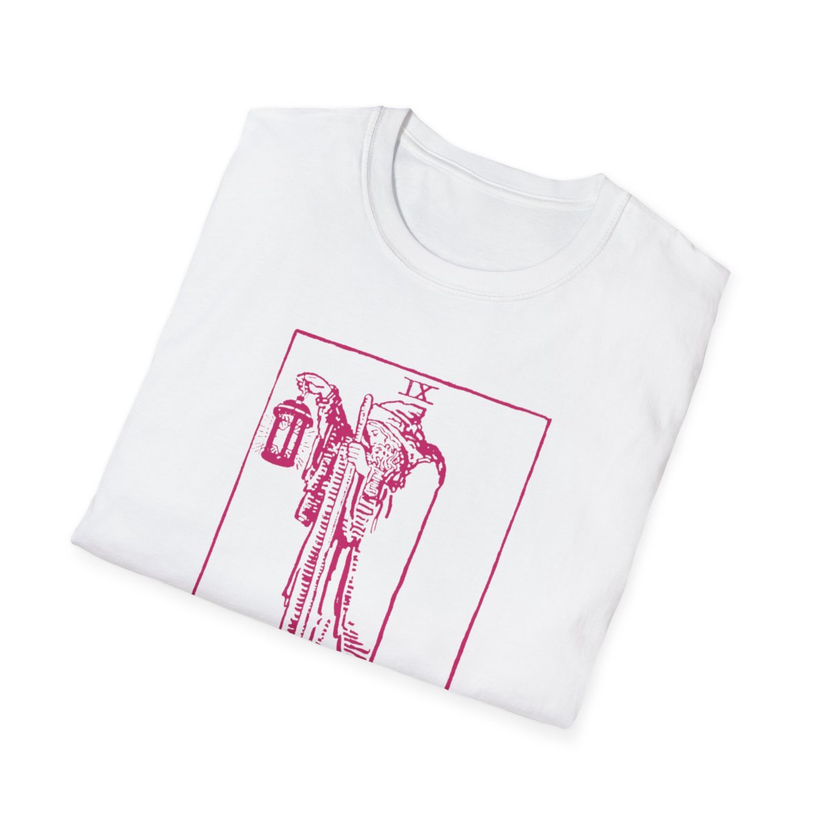 9 - The Hermit Vintage Tarot Card Softstyle T-Shirt