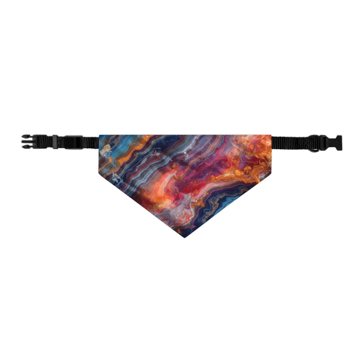 Adorable Colorful Marble Bandana Collar