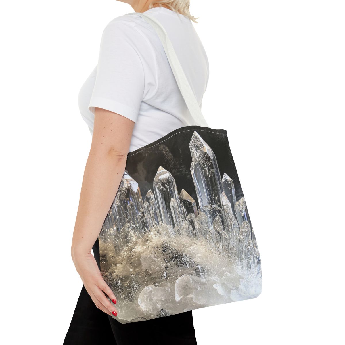 Stunning Quartz Crystal Shards Art Tote Bag