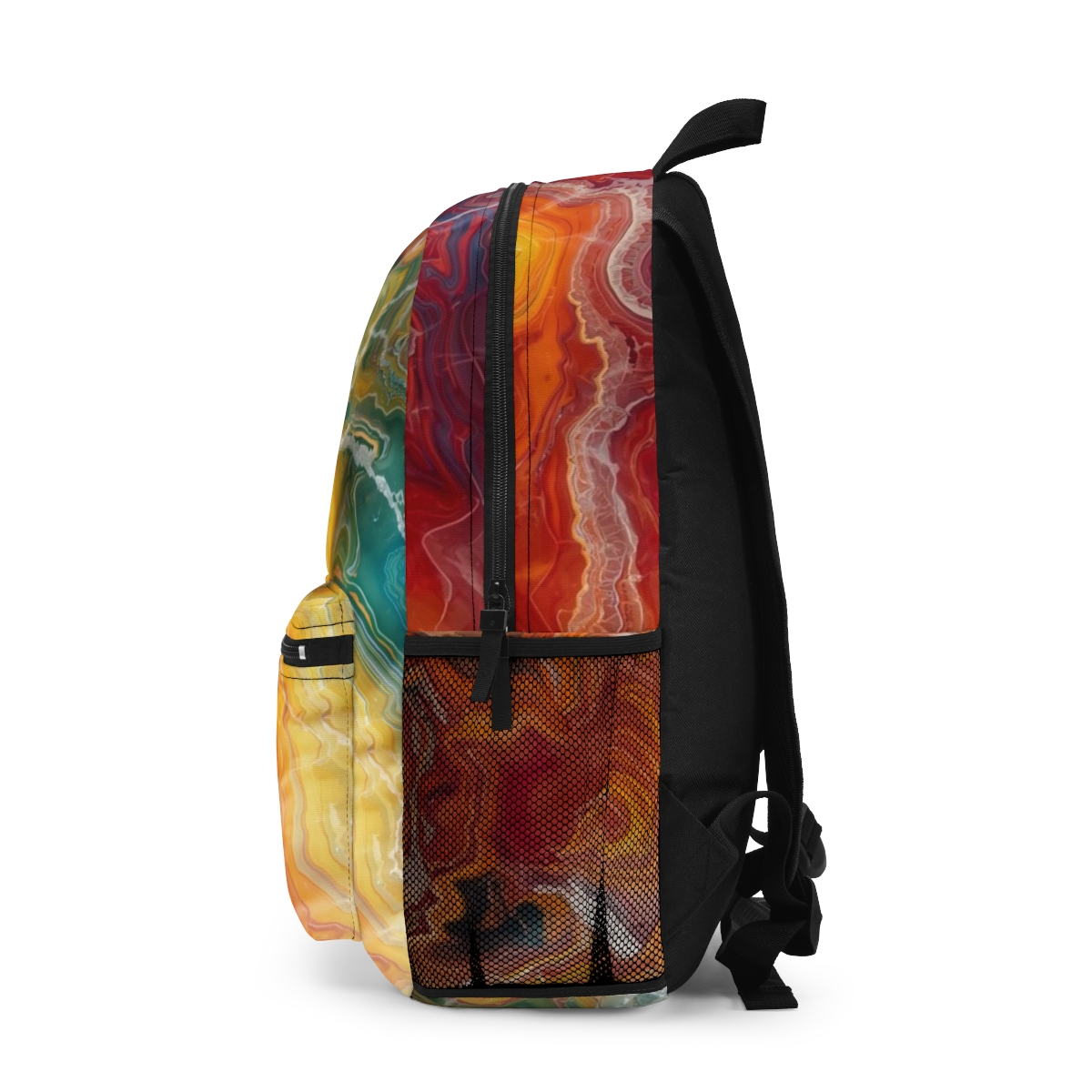 Artistic Colorful Marbled Backpack