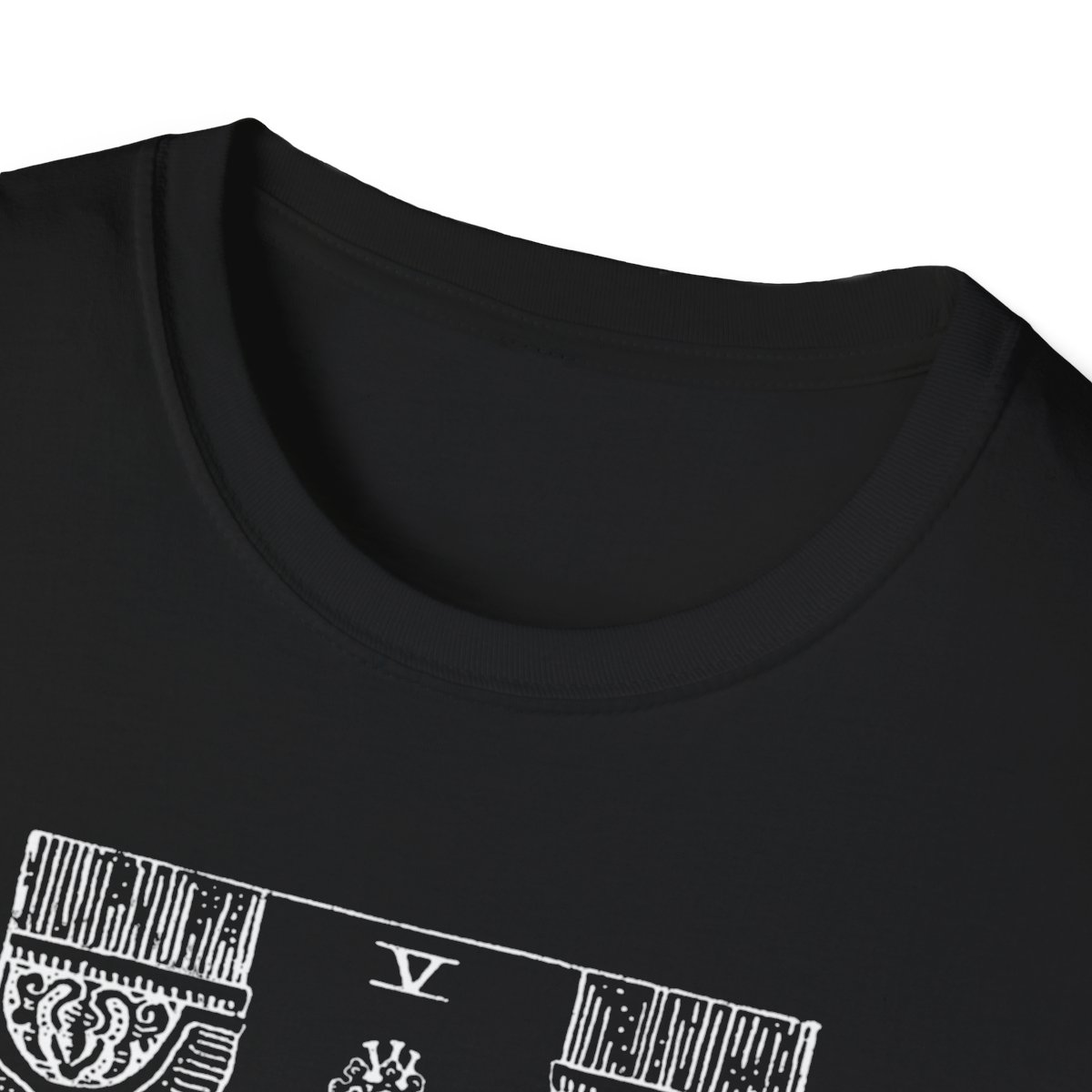 5 - The Hierophant White Vintage Tarot Card Softstyle T-Shirt