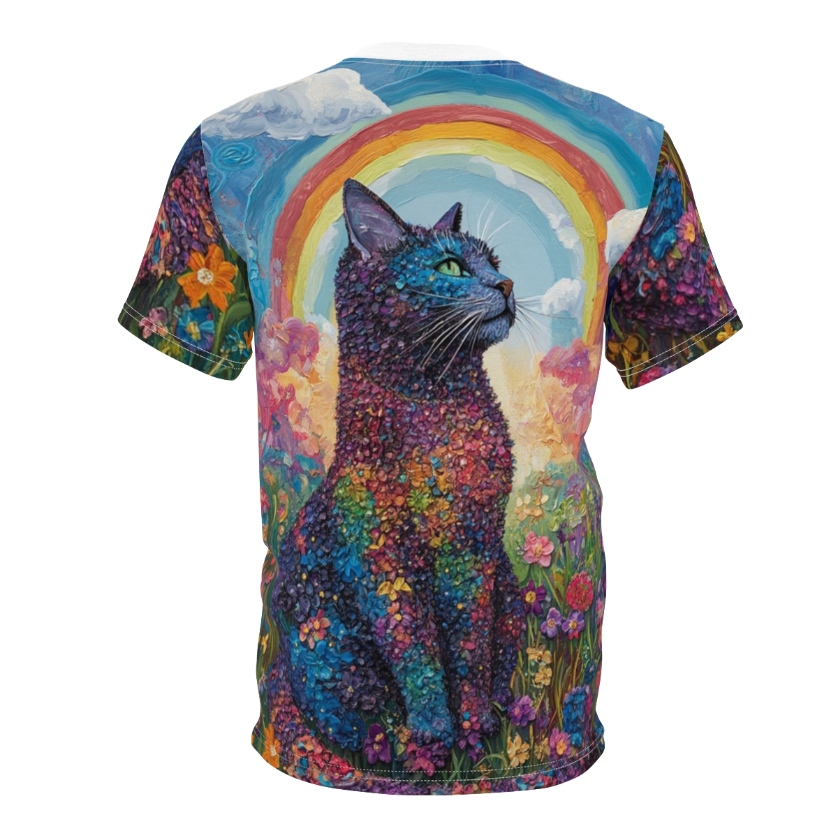 Vibrant Cat Art Tee