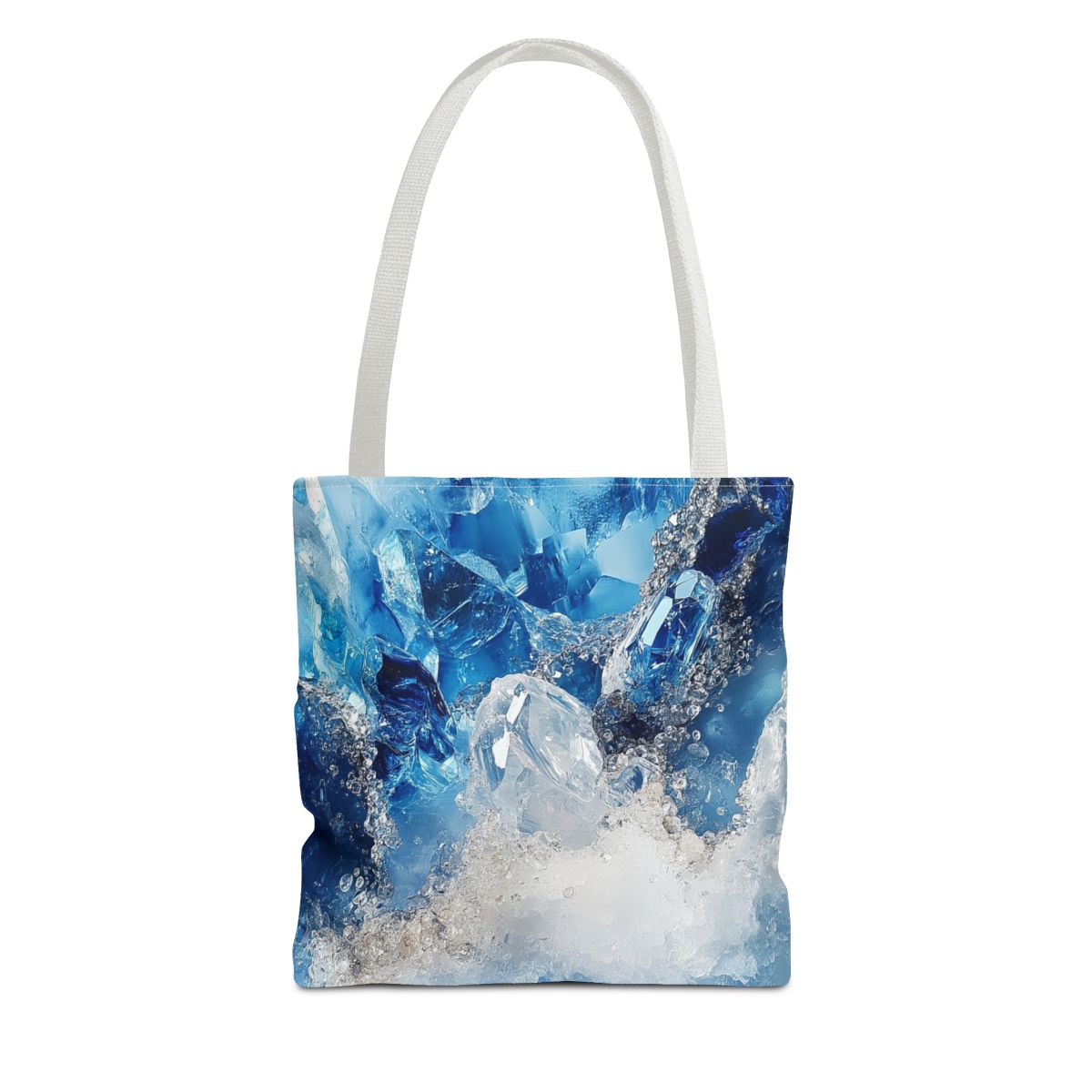Crystal Blue Beautiful Marble Crystal Art Tote Bag