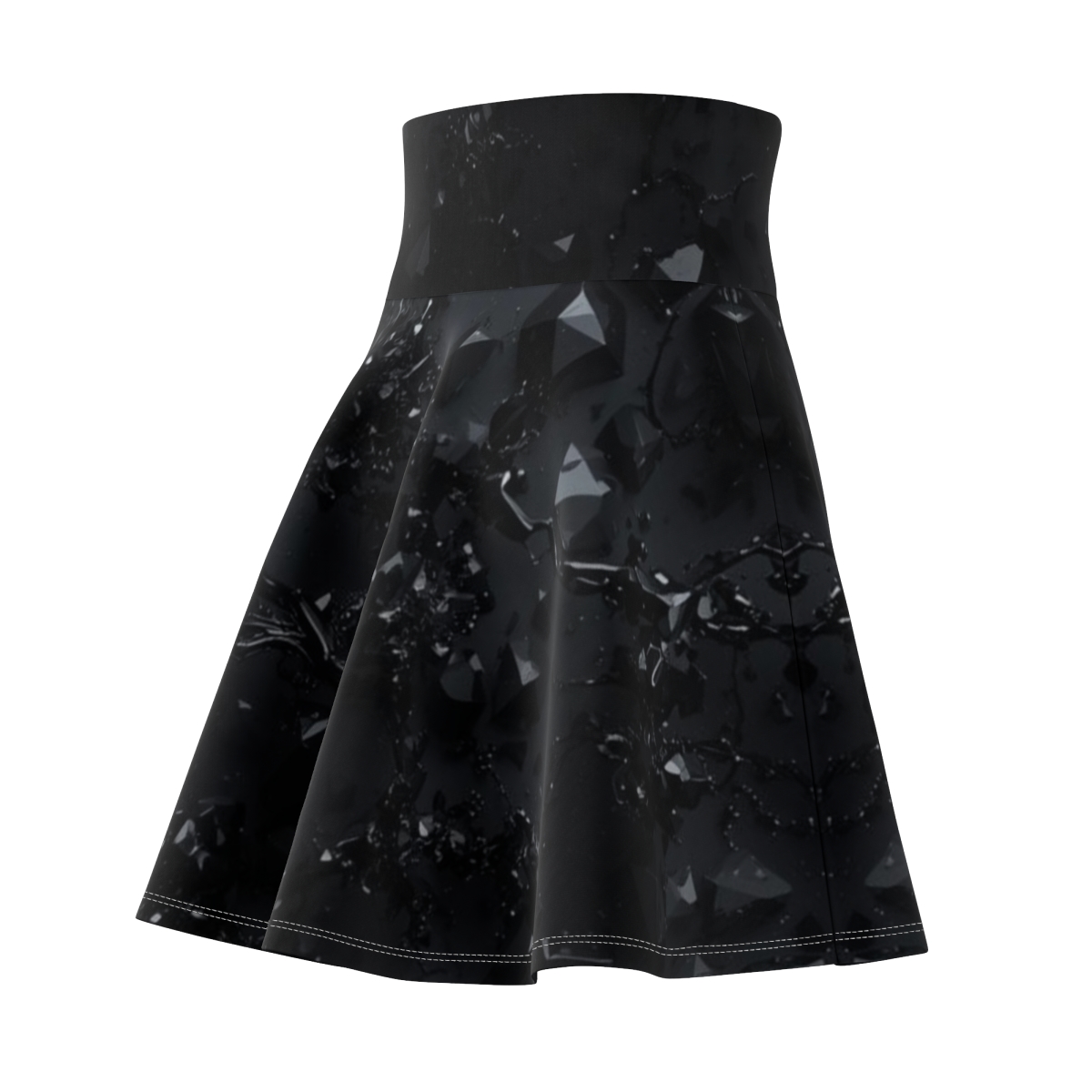 Black Crystal Skater Skirt