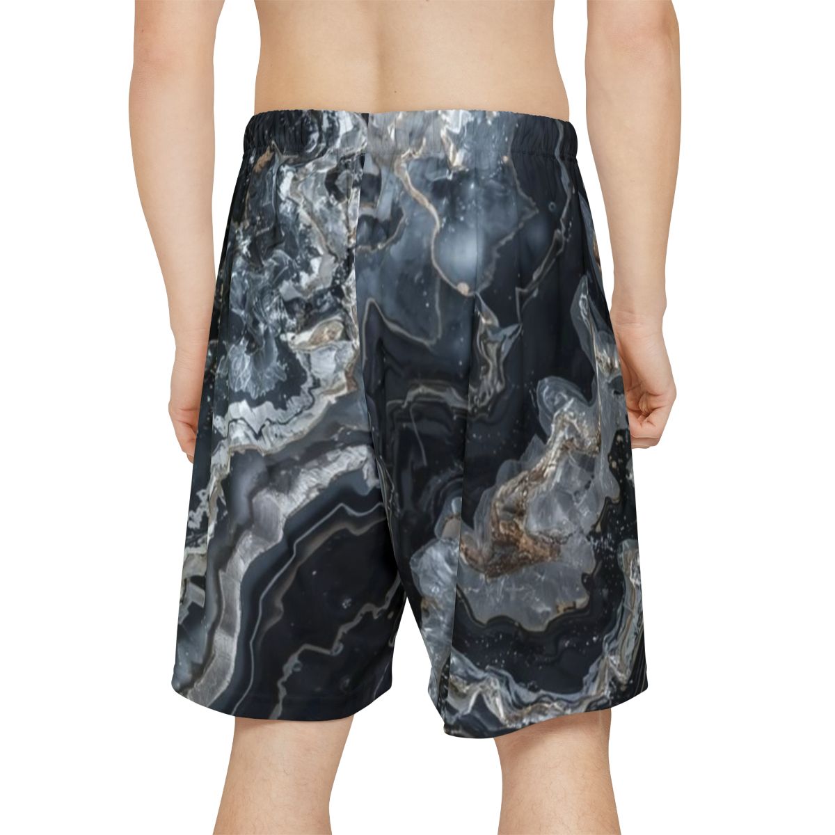 Black Marble Men's Workout Shorts