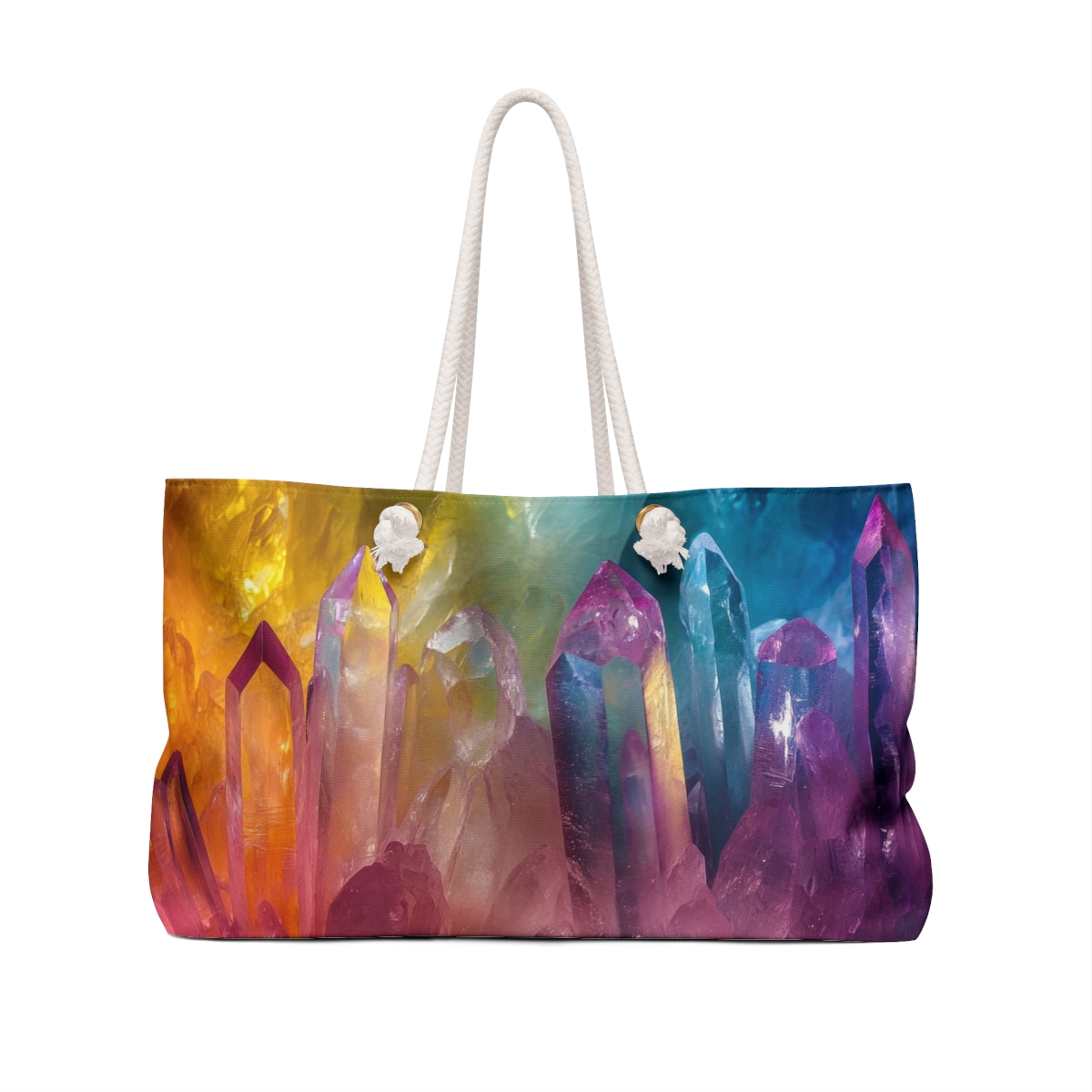 Stunning Colorful Crystal Vibe Weekender Bag