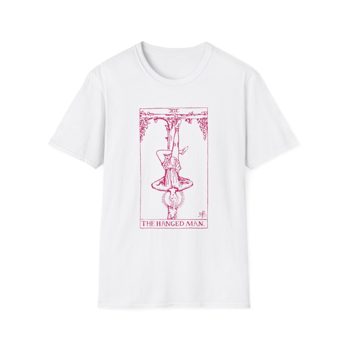 12 - The Hanged Man Vintage Tarot Card Softstyle T-Shirt