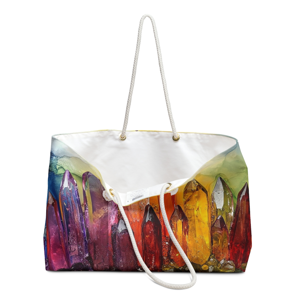 Multicolored Crystal Quartz Shards Weekender Bag