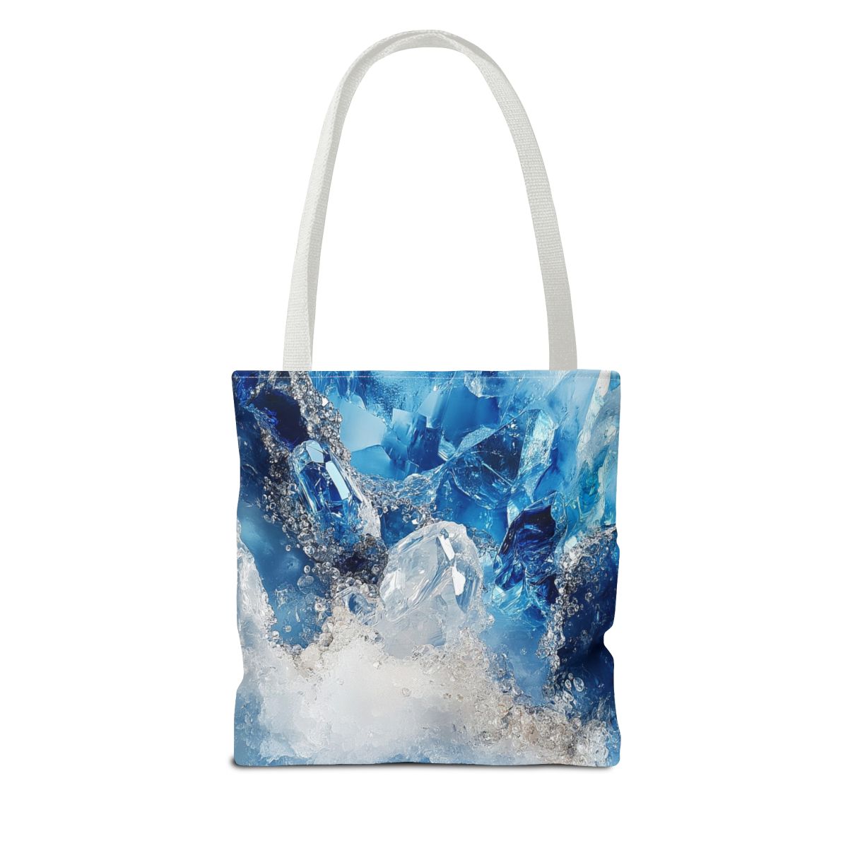 Crystal Blue Beautiful Marble Crystal Art Tote Bag