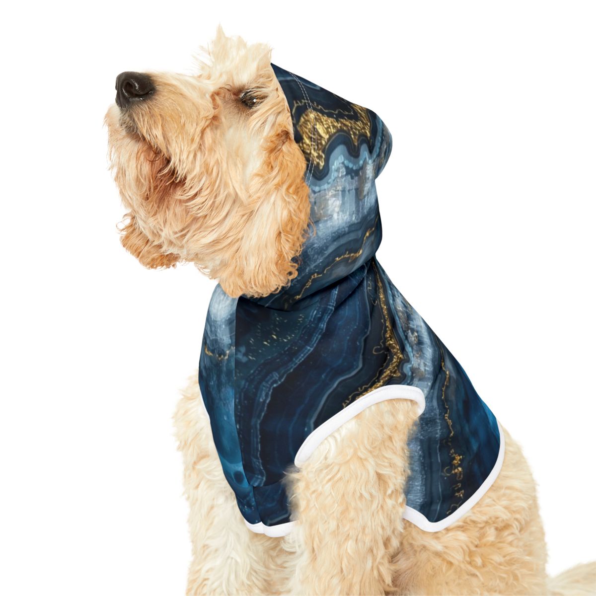 Adorable Blue Marble Pet Hoodie