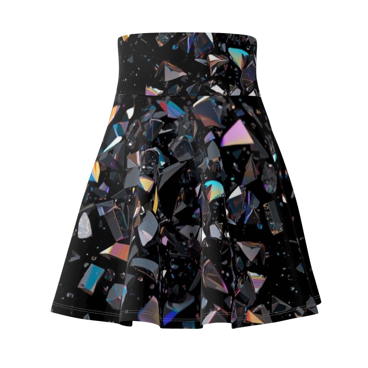 Gorgeous Titanium Crystal Quartz Skater Skirt