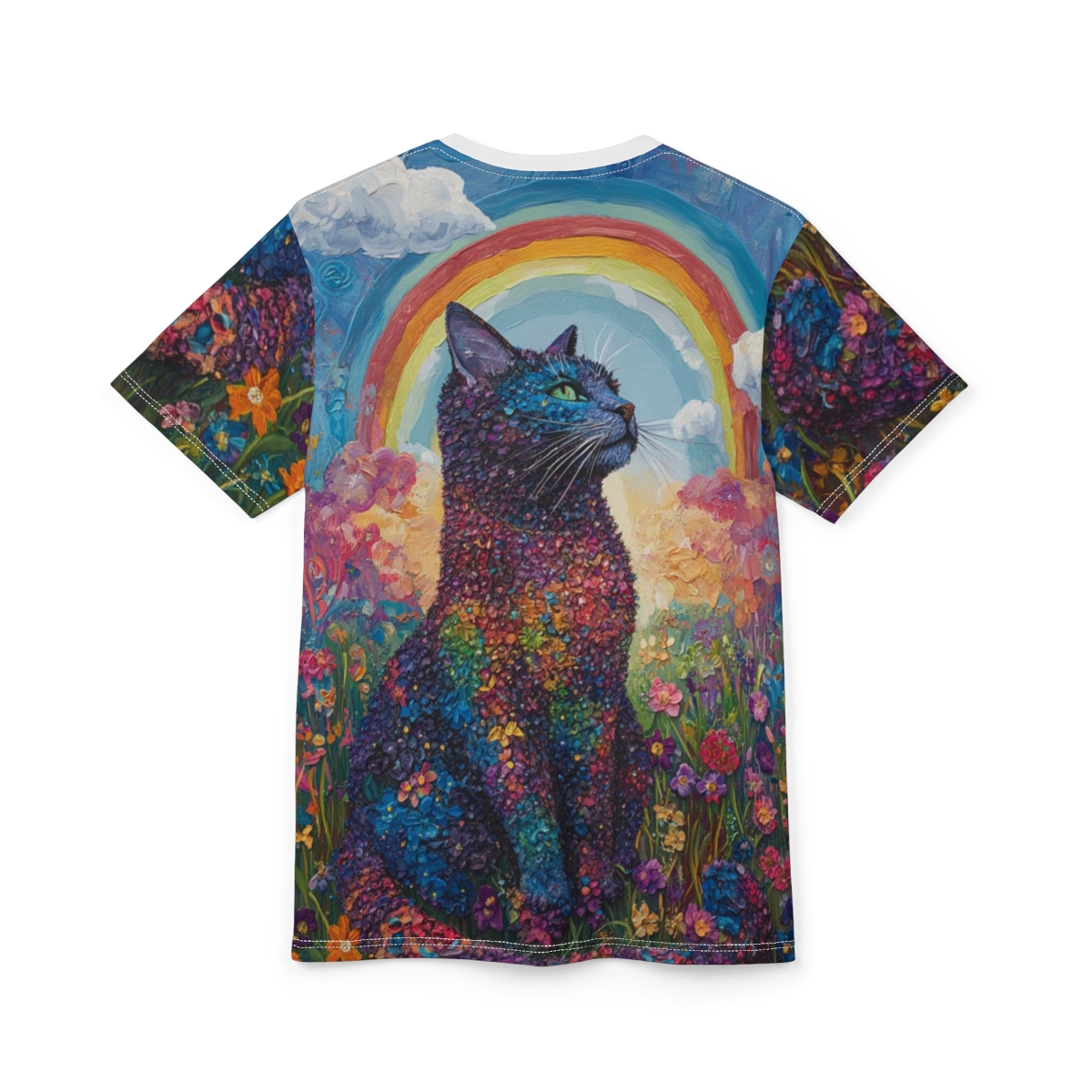 Vibrant Cat Art Tee