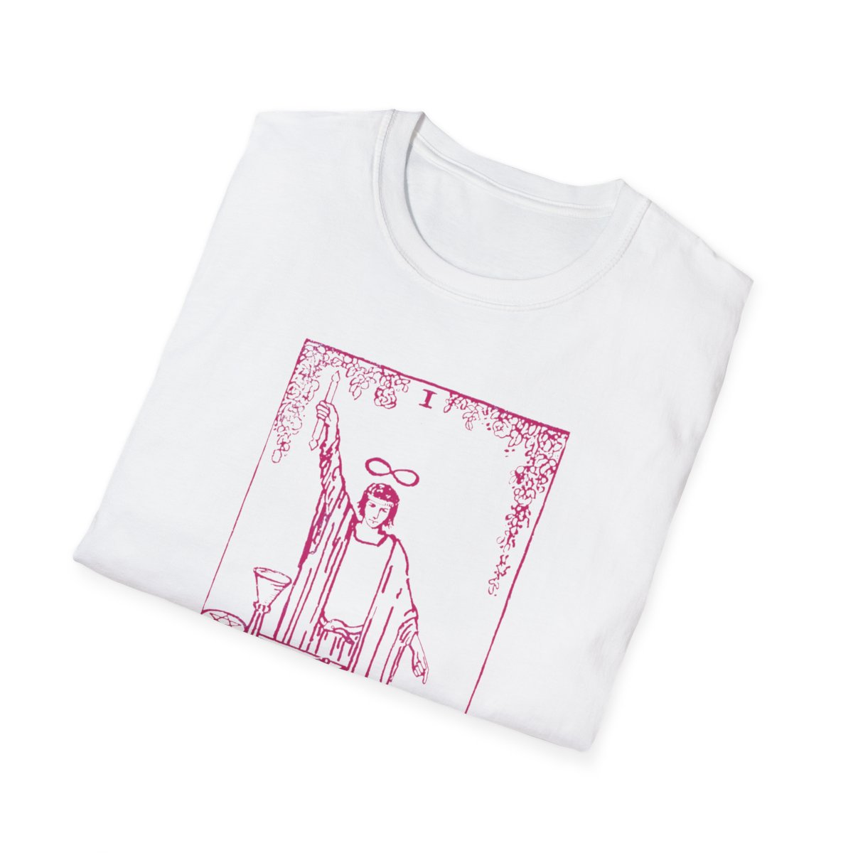 1 - The Magician Vintage Tarot Card Softstyle T-Shirt