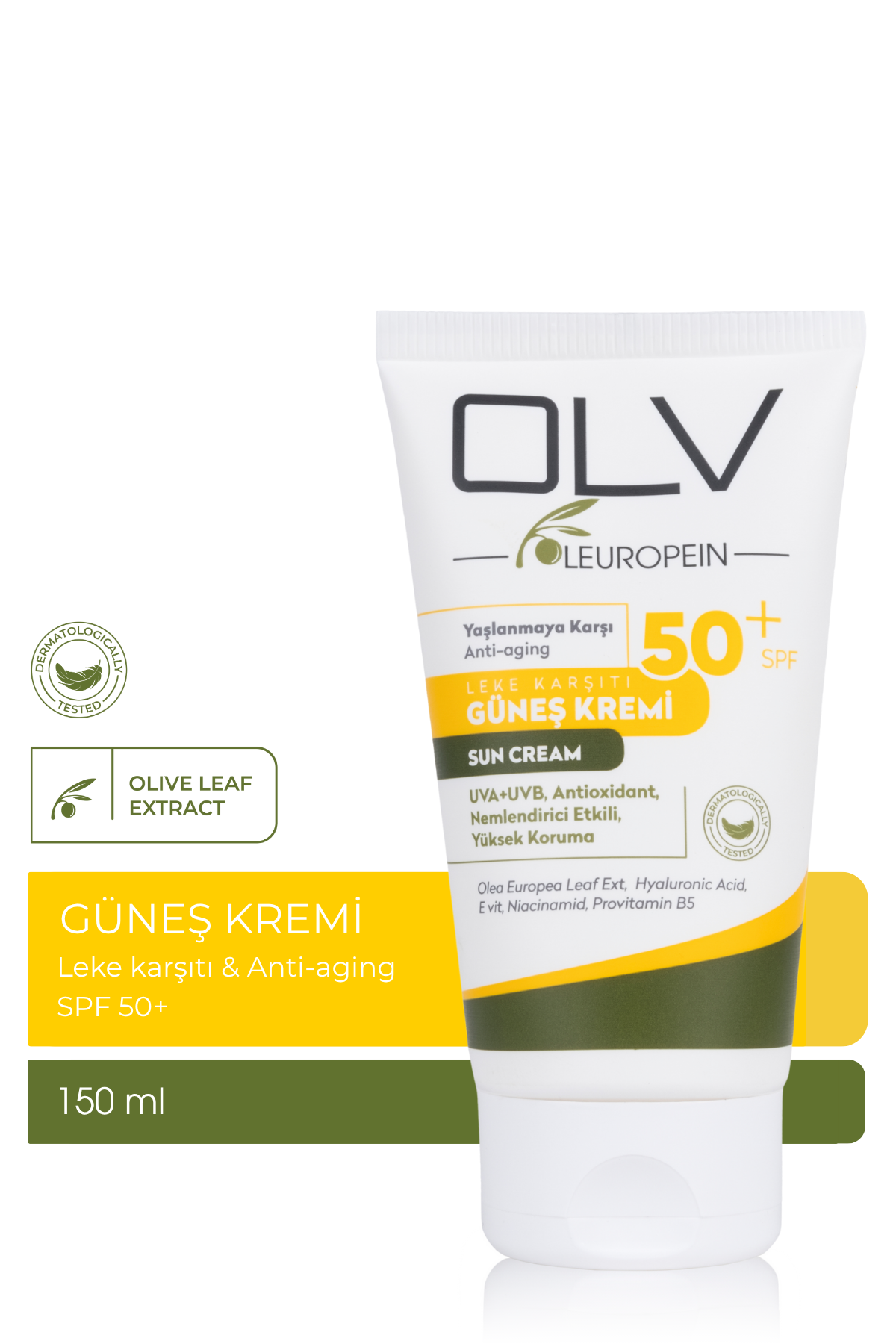 OLV Leke Karşıtı & Anti-aging Güneş Kremi SPF 50+