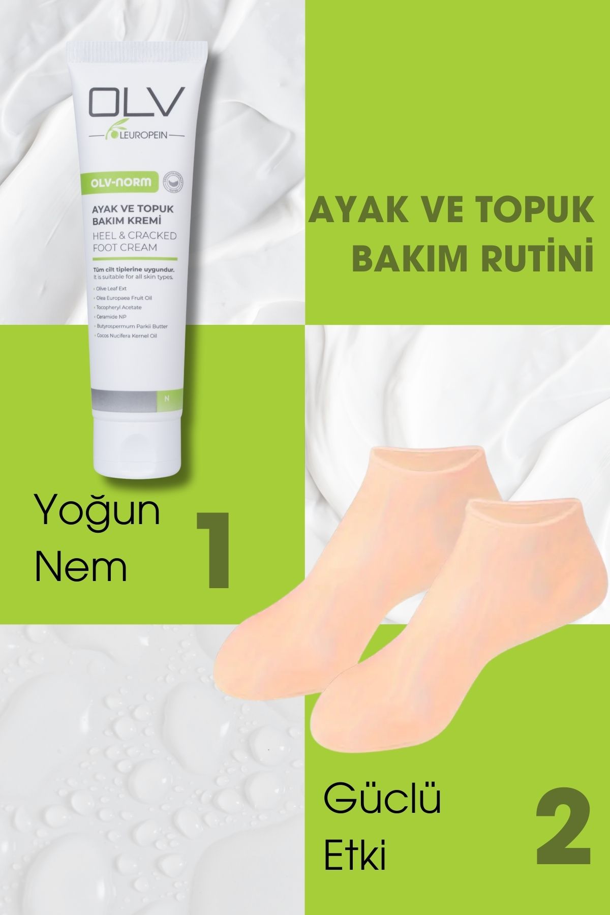 Ayak ve Topuk Bakım Kremi 2X100 ML