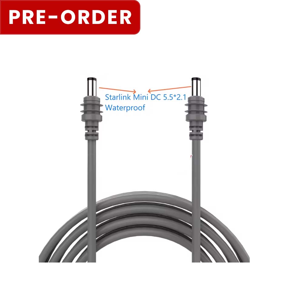 Starlink Mini Waterproof DC-to-DC Power Cable (Various Lengths)