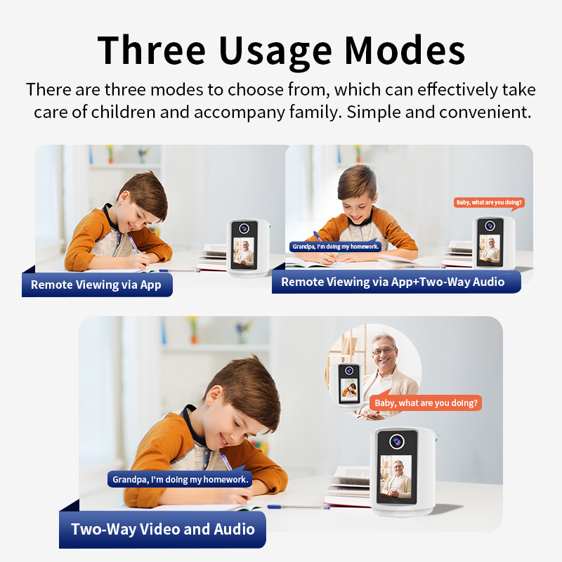 WIFI Security Motion Sensor Remote View Baby Monitor PTZ CCTV Network Camera for Home, Office with LED Light