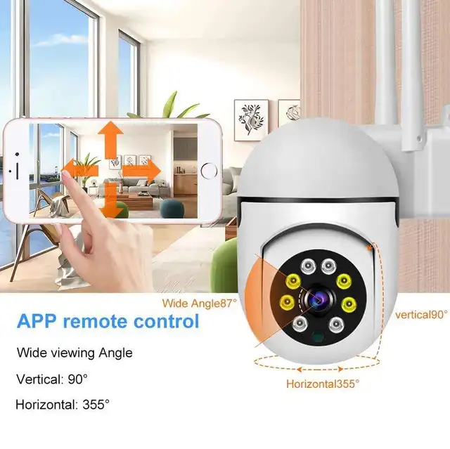 Full Color 360 Degree 1080P 2MP Outdoor Indoor Camera Wifi Wireless - White