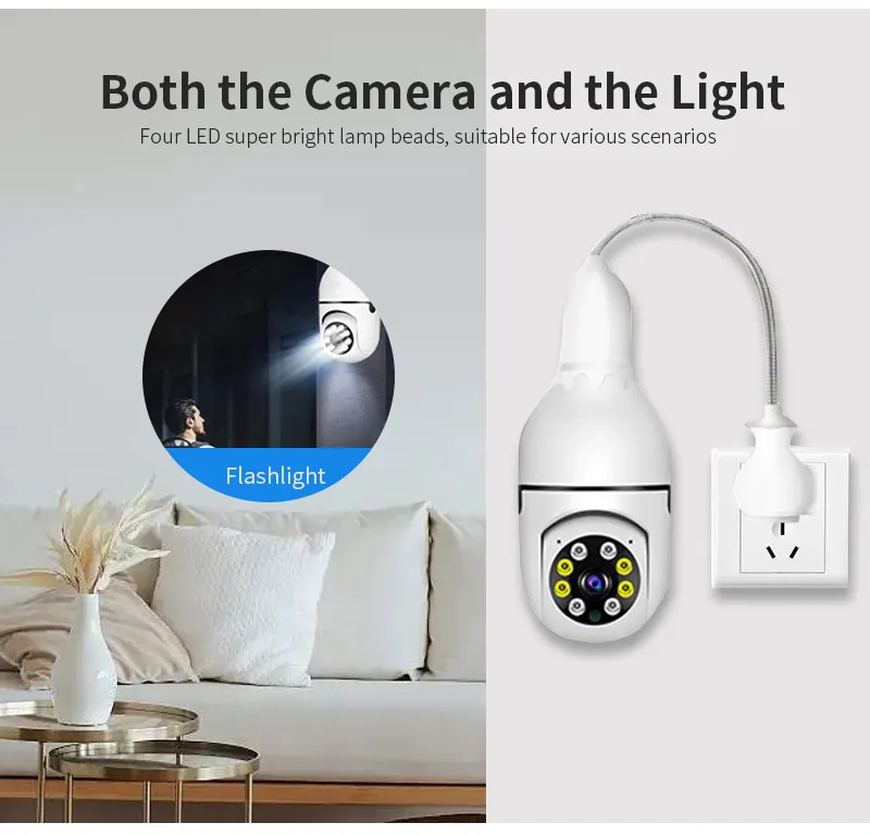 Bulb WiFi Smart Security Camera