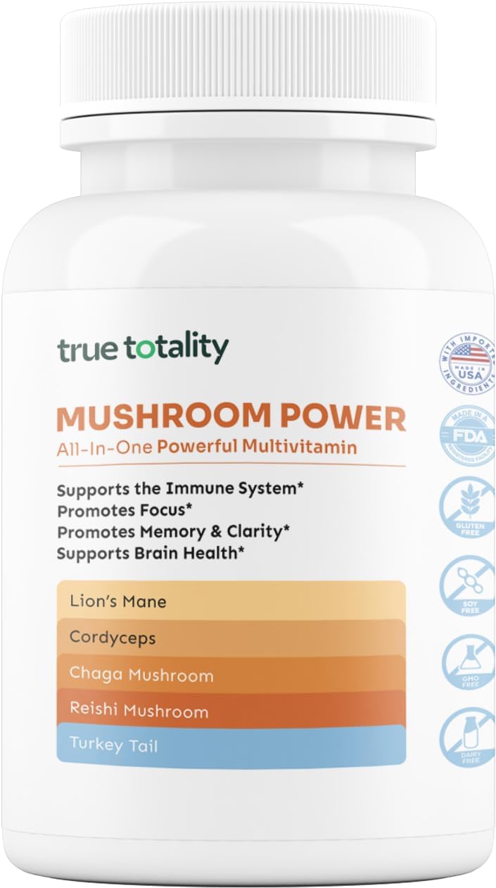 Mushroom Power Complex – Doctor Formulated with Lion’s Mane, Reishi, Turkey Tail, Cordyceps & Chaga – Brain & Immune Support – 60 Capsules