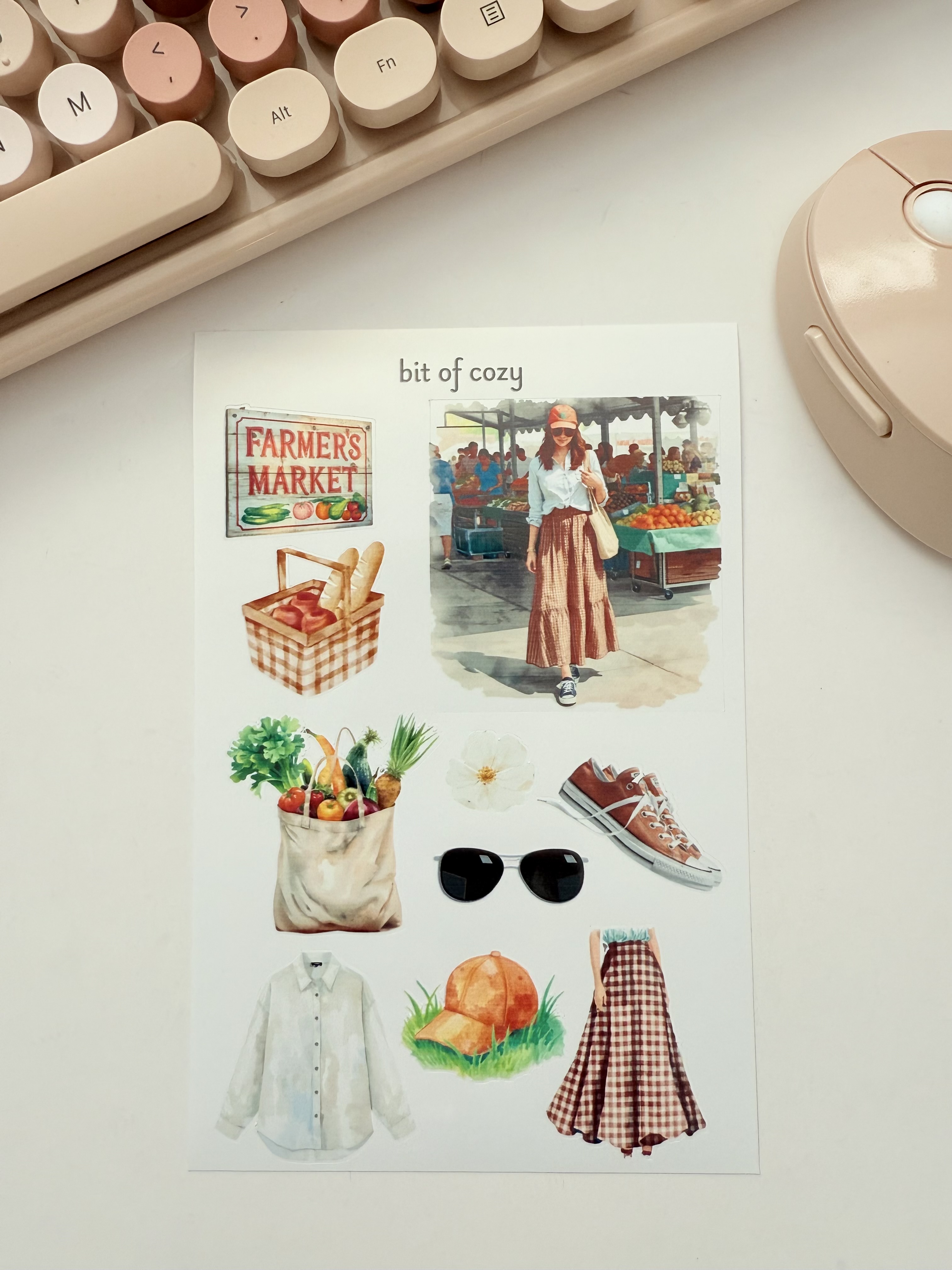 Farmers Market Sticker Sheet