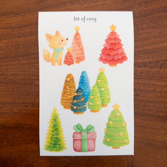 Cute Christmas Sticker Sheet