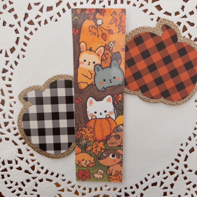 Autumn Animals Bookmark Set of 4