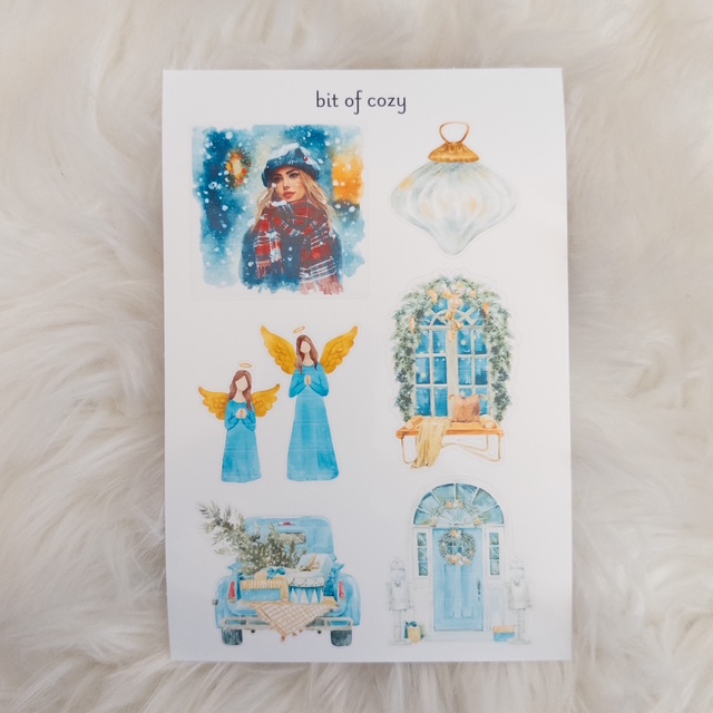 Christmas Themed  Sticker Sheet