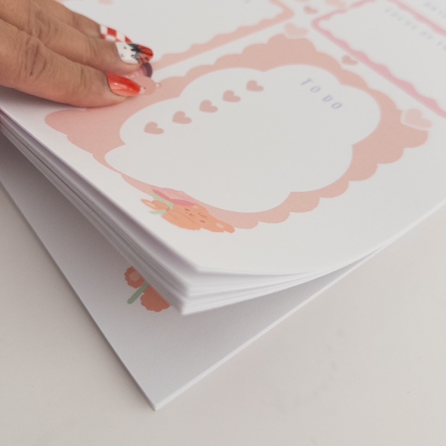 Cute Daily Planner Notepad 30 Page Tear Off