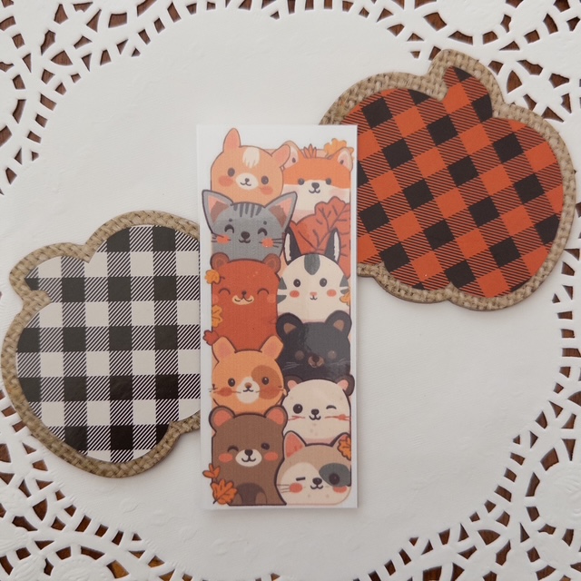 Autumn Animals Bookmark Set of 4
