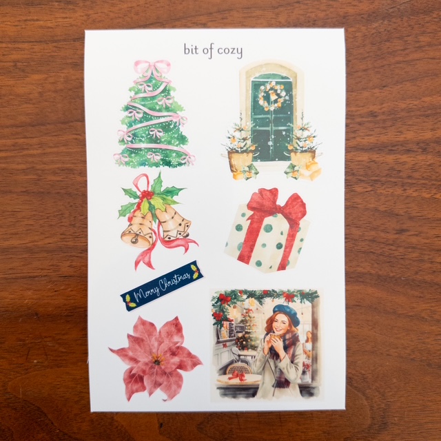 Christmas-themed Sticker Sheet