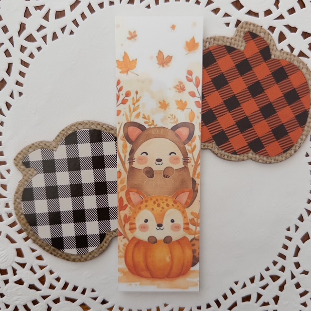 Autumn Animals Bookmark Set of 4