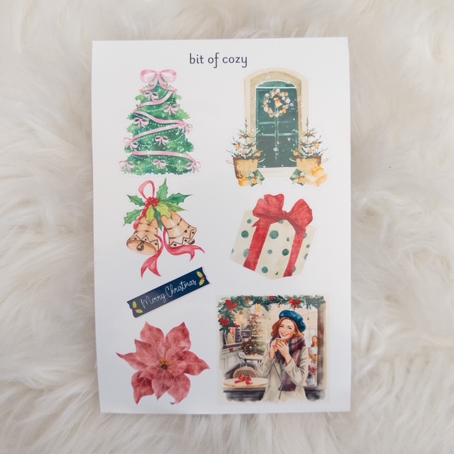 Christmas-themed Sticker Sheet