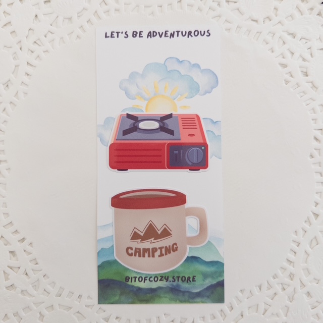Adventure-themed Camping Diecut 2 Stickers