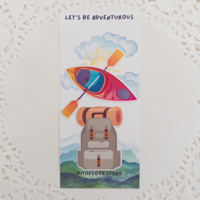 Adventure-themed Camping Diecut 2 Stickers