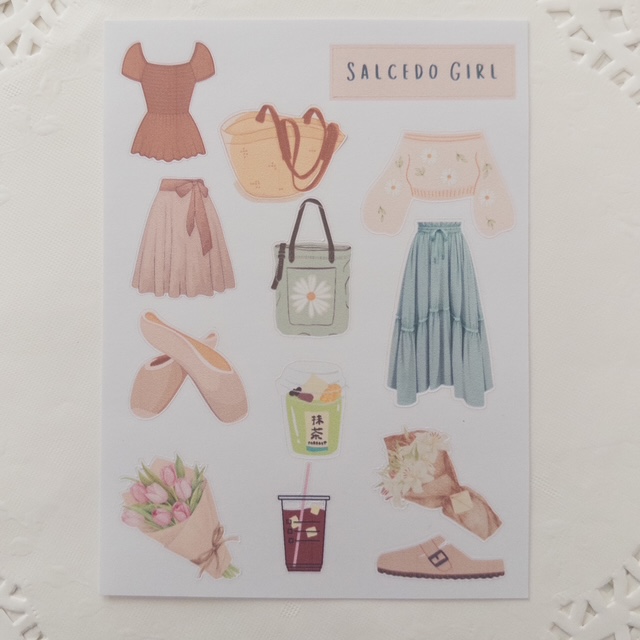 Salcedo Girl Sticker Sheet