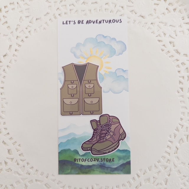 Adventure-themed Camping Diecut 2 Stickers