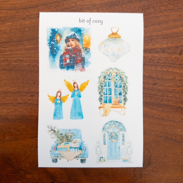 Christmas Themed  Sticker Sheet