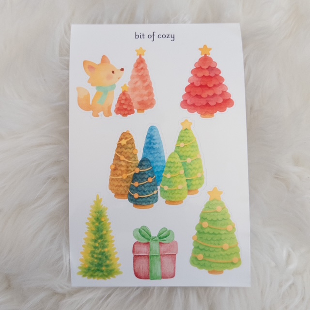 Cute Christmas Sticker Sheet