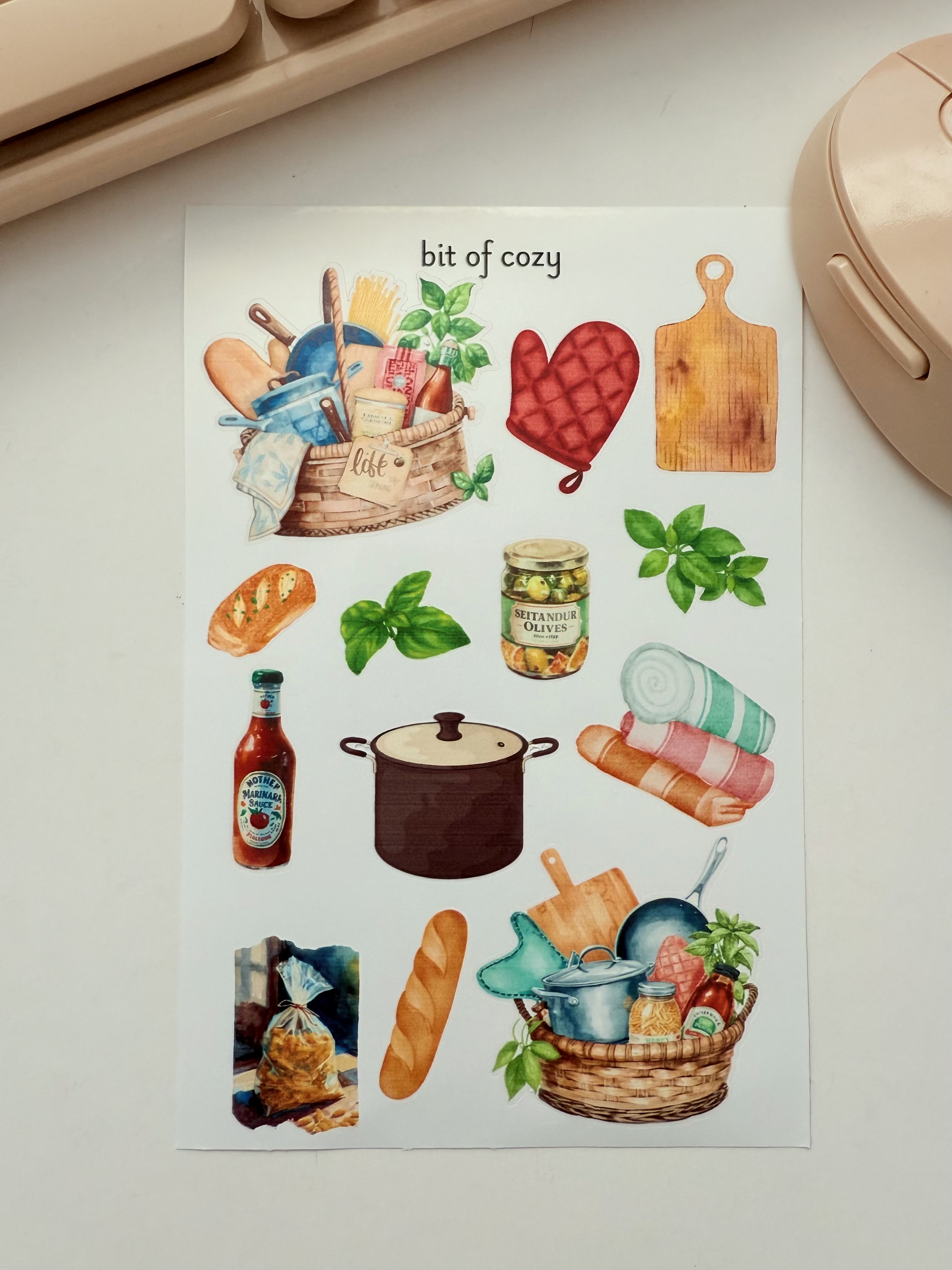 Cozy Kitchen Sticker Sheet