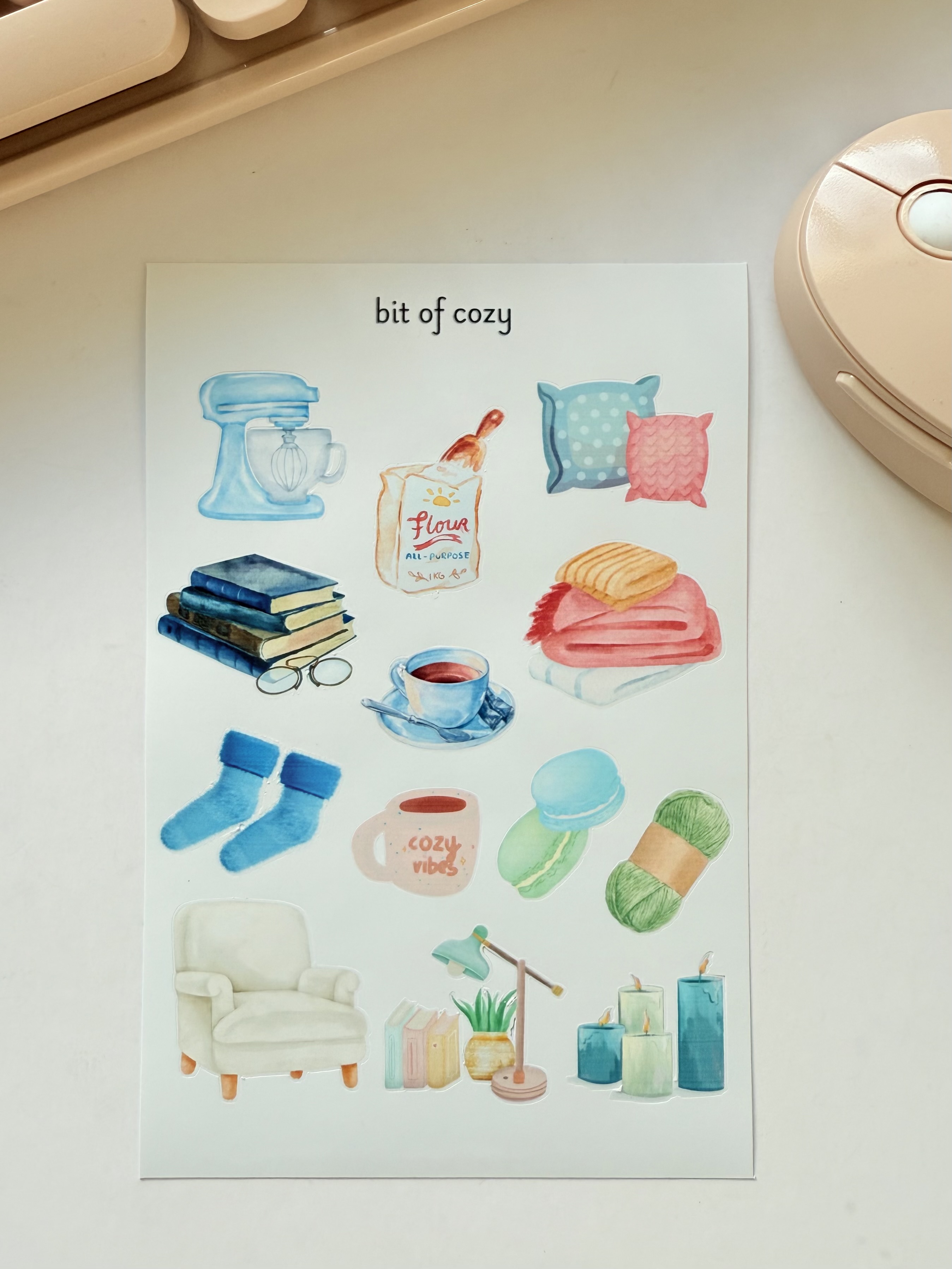 Bit of Cozy Let's Stay Inside Sticker Sheet