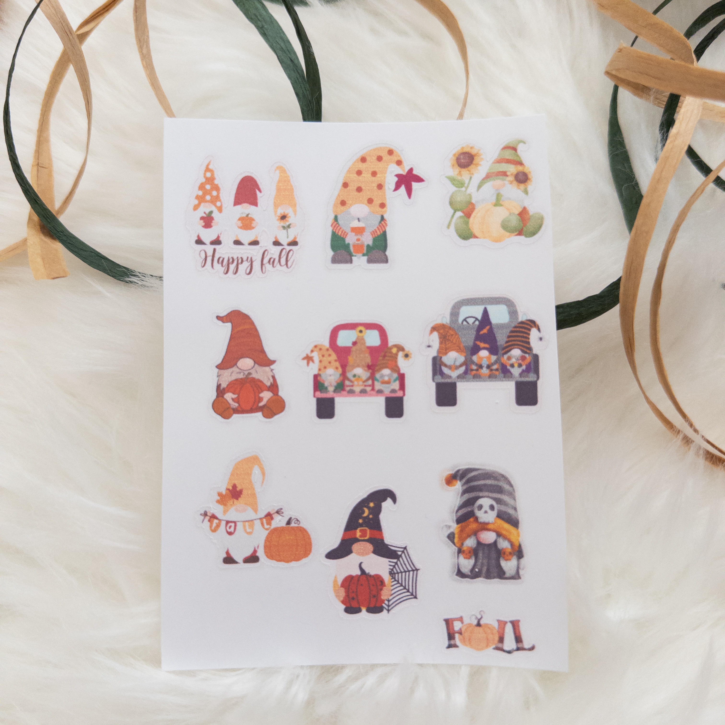 Autumn and Halloween Sticker Sheets