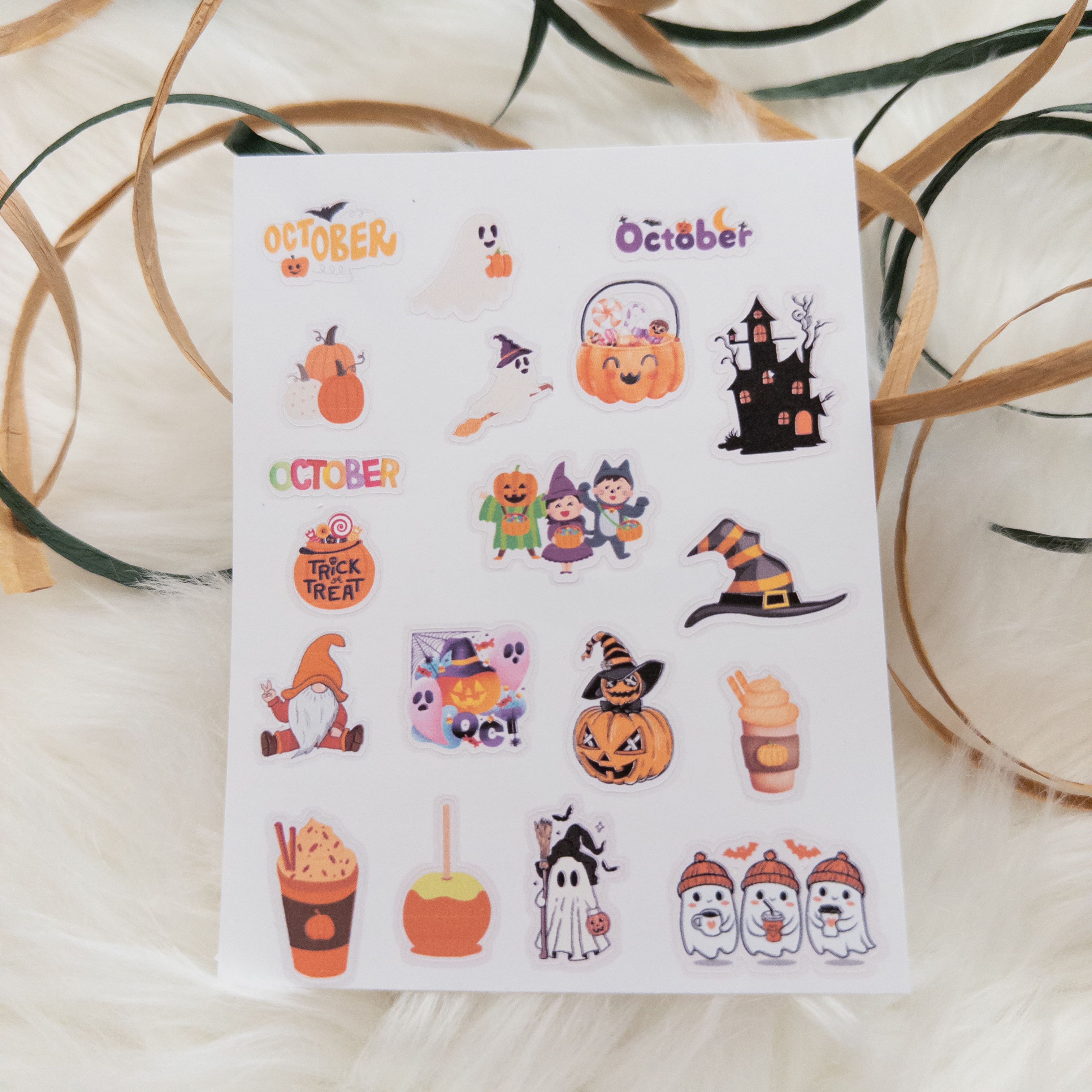 Autumn and Halloween Sticker Sheets