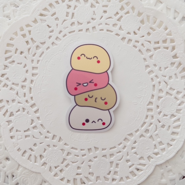 Cute Dessert Stickers Set of 3