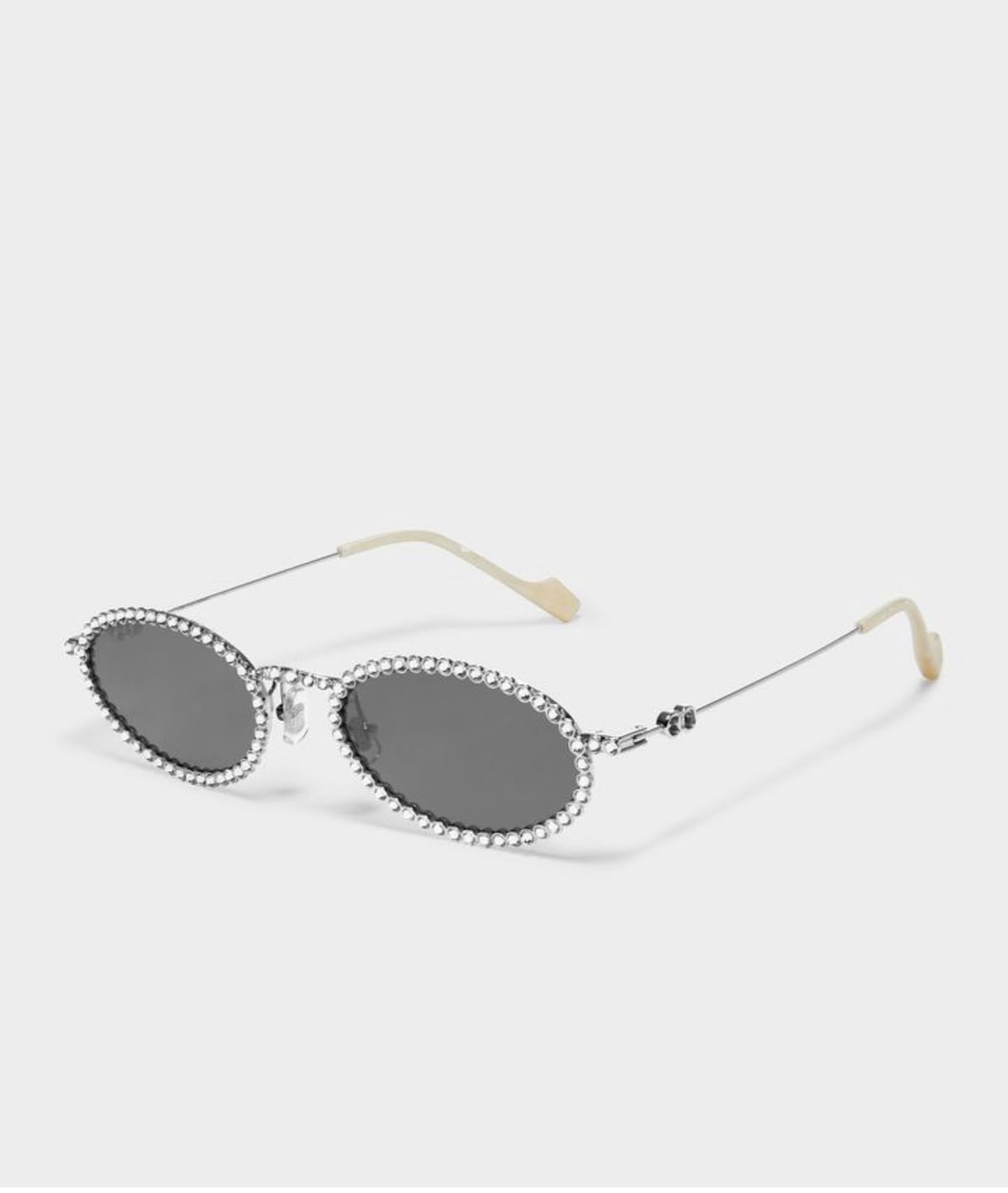 Rhinestone Oval Sunglasses